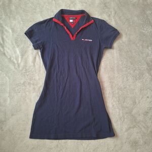 vintage navy tommy hilfiger collared sport dress
